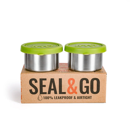 Elephant Box Seal & Go 2 Snack Pots - 100ml