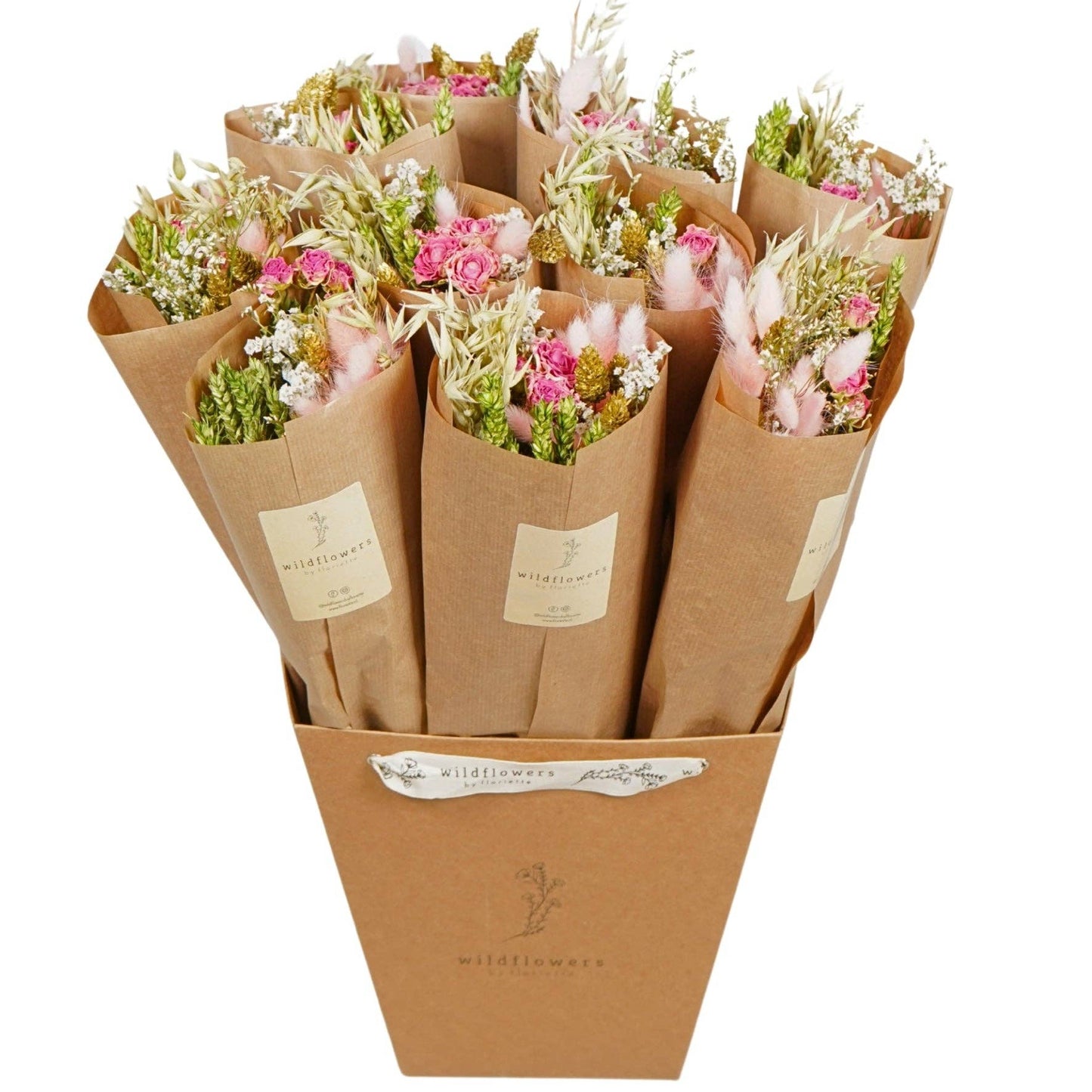 La Parisienne Pink Dried Flower Market Bouquet