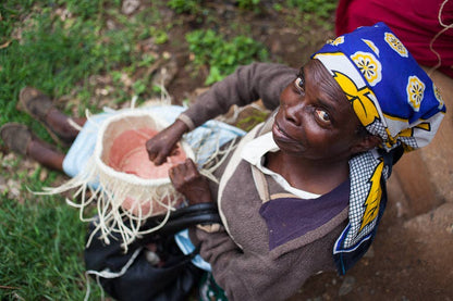 Dusky Pink Woven Basket
