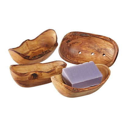 Natural Olive Wood Soap Dish