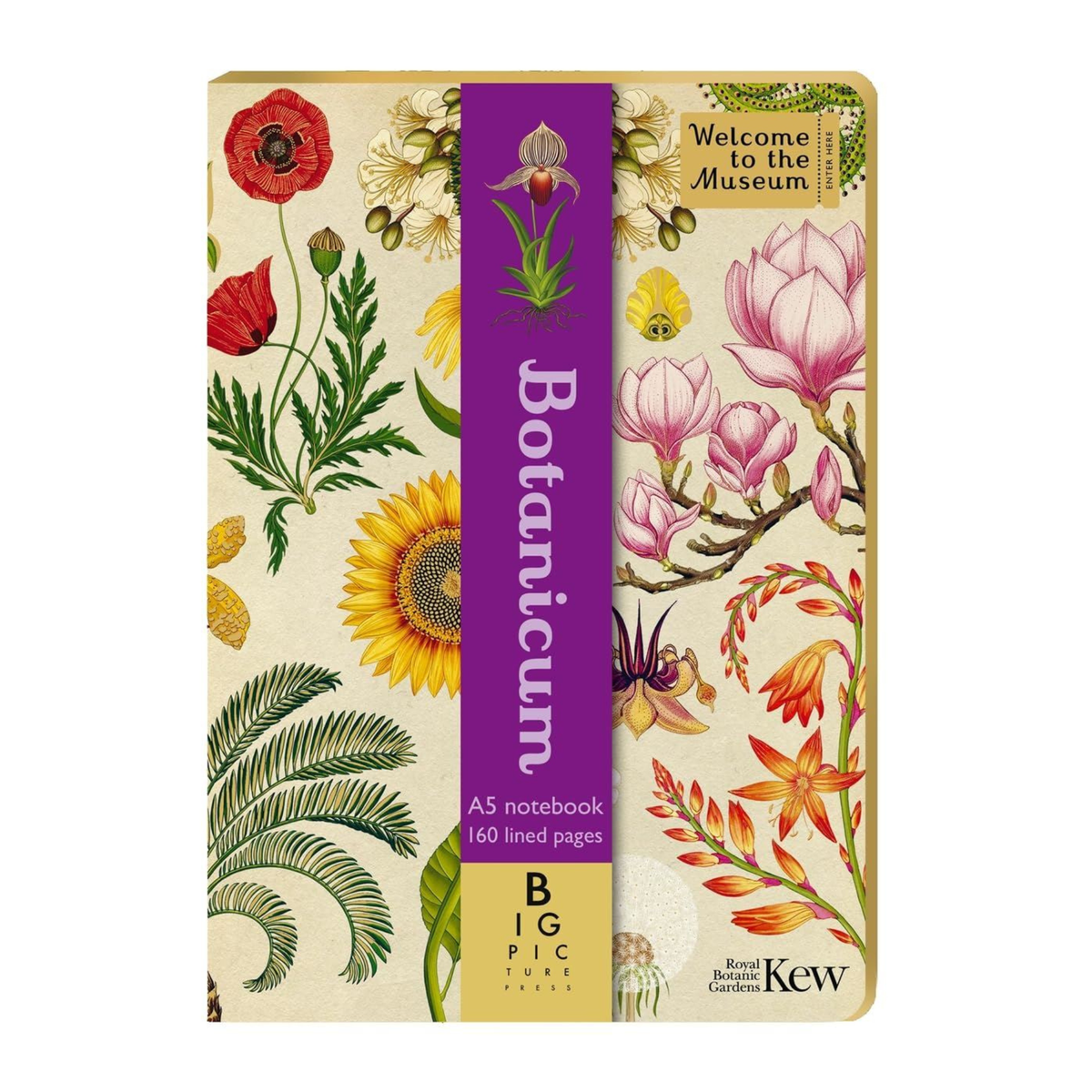 Botanicum A5 Lined Notebook: Welcome to the Museum