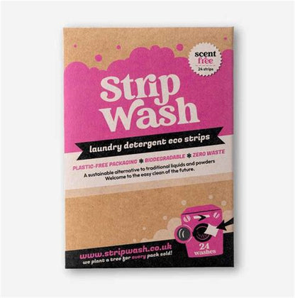 StripWash Laundry Sheets - Scent Free Laundry Detergent