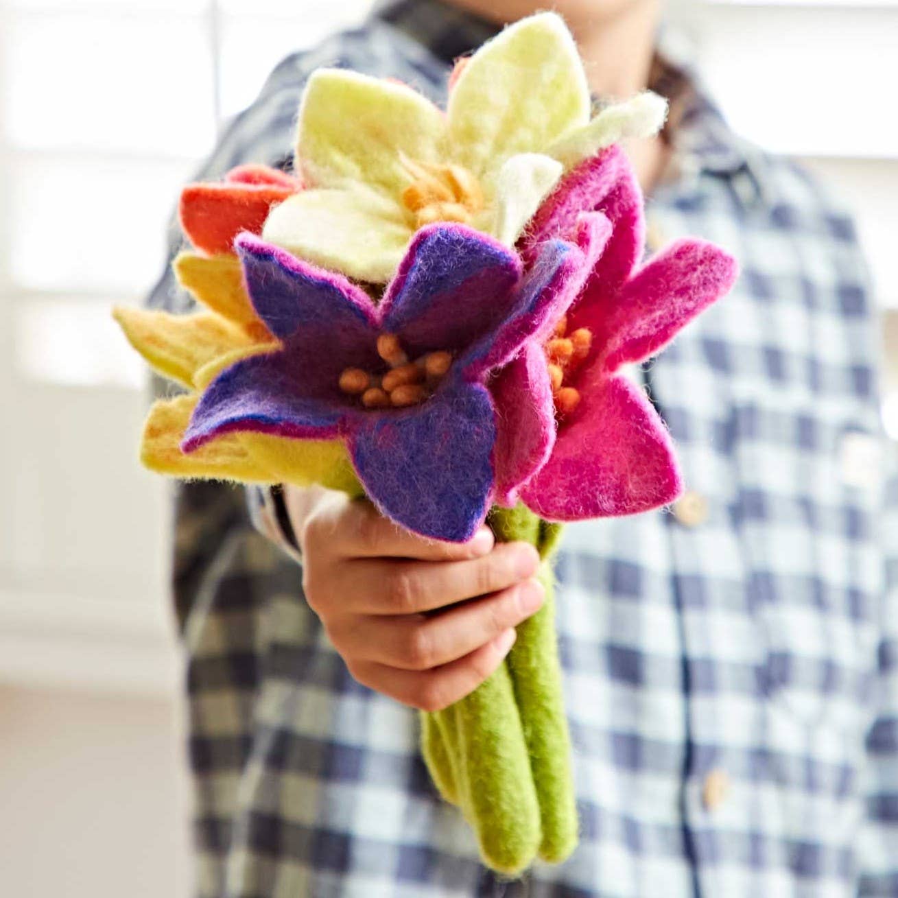 Handmade Fairtrade Felt Flower Bouquet
