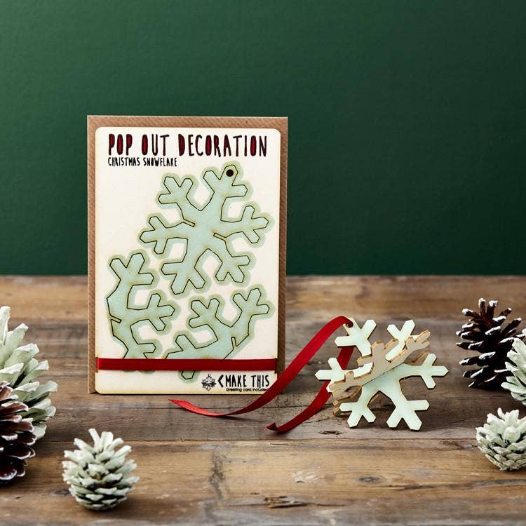 Pop Out Snowflake Christmas Card