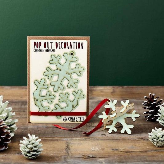 Pop Out Snowflake Christmas Card