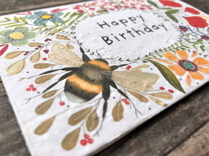 ‘Happy Birthday’ Plantable Seeded Card