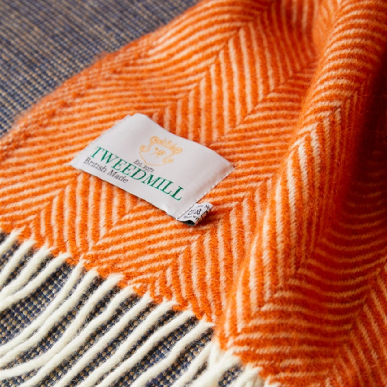 Tweedmill Pumpkin Wool Knee Blanket