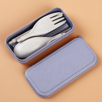Biodegradable Wheat Straw Travel Cutlery Set