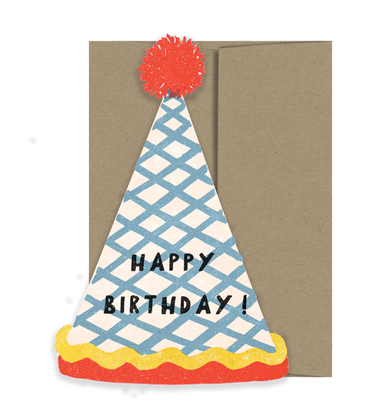 Birthday Hat Cut Out Card
