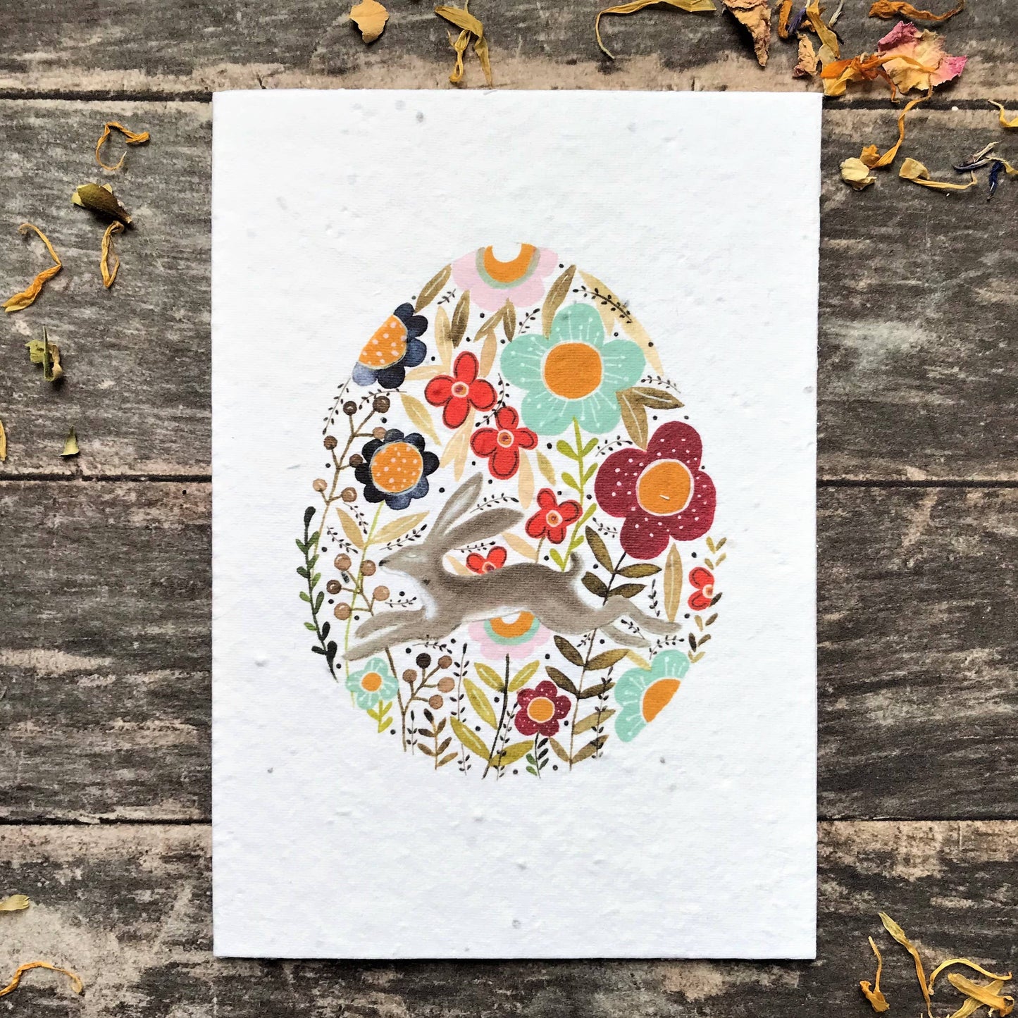 Leaping Hare Plantable Easter Card