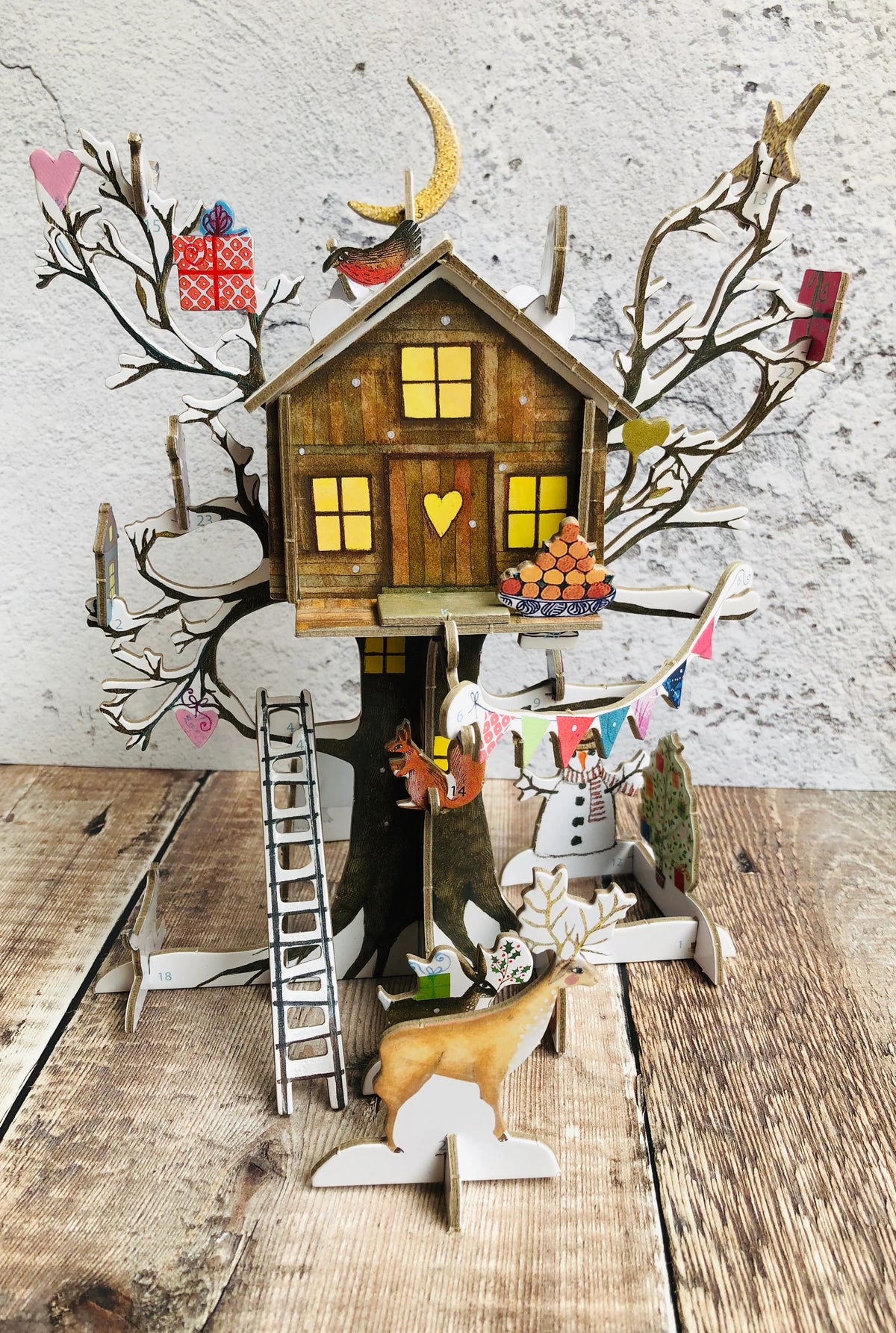 Christmas Treehouse Slot Together 3D Advent Calendar