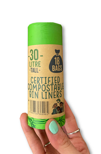30 Litre Compostable Bin Liners – 18 bags