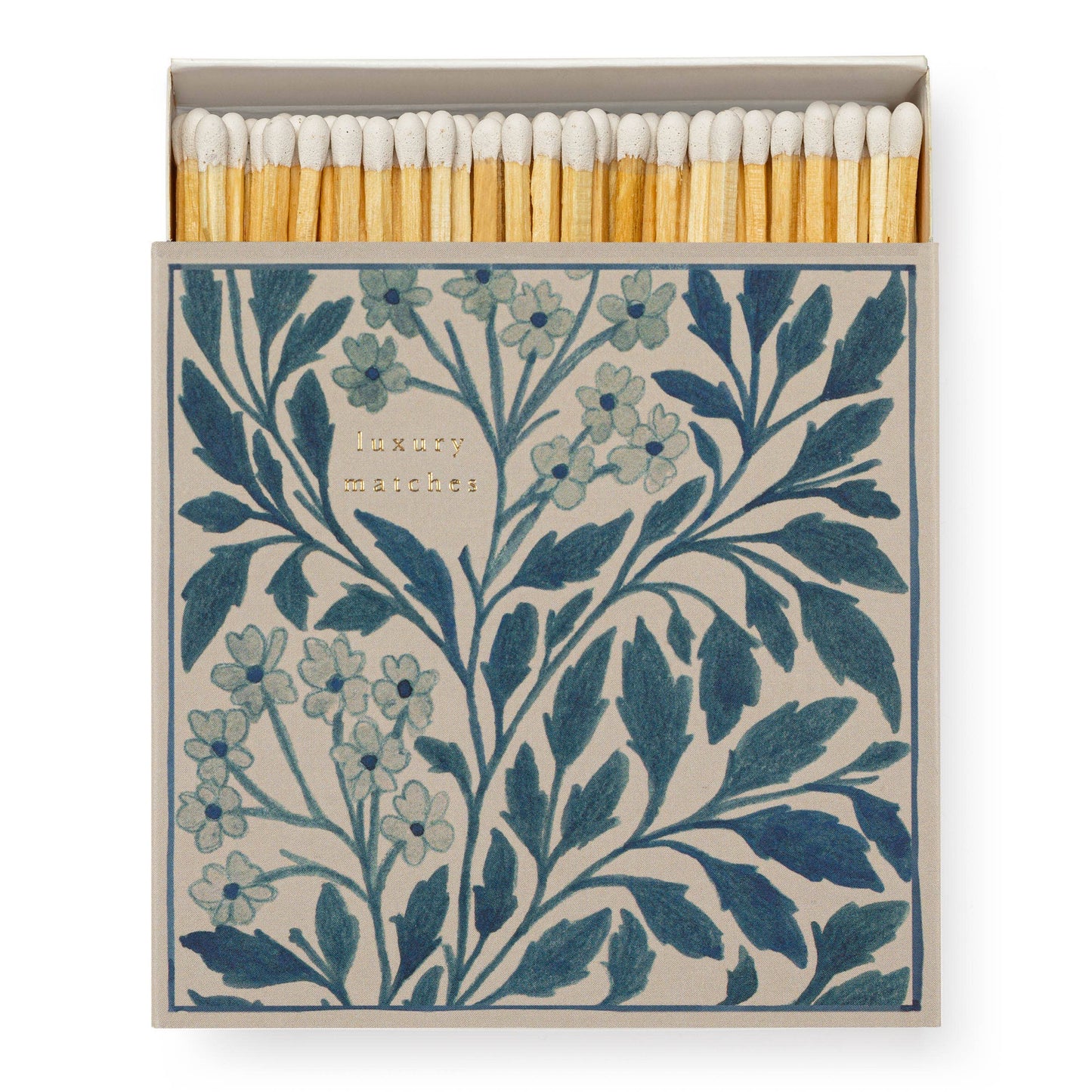 Blue Floral Safety Matches