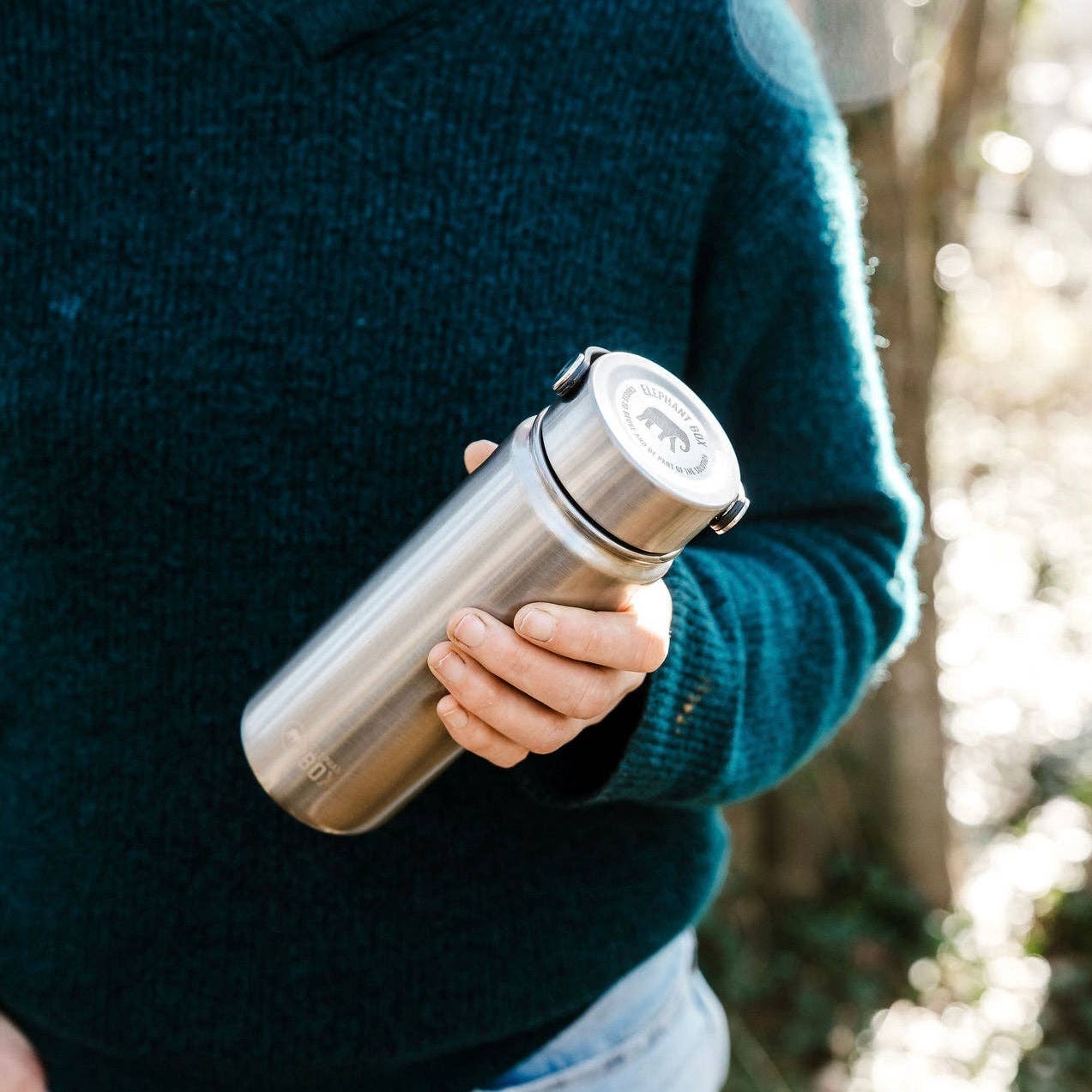 Elephant Box Insulated Water Bottle with Carry Handle 750ml
