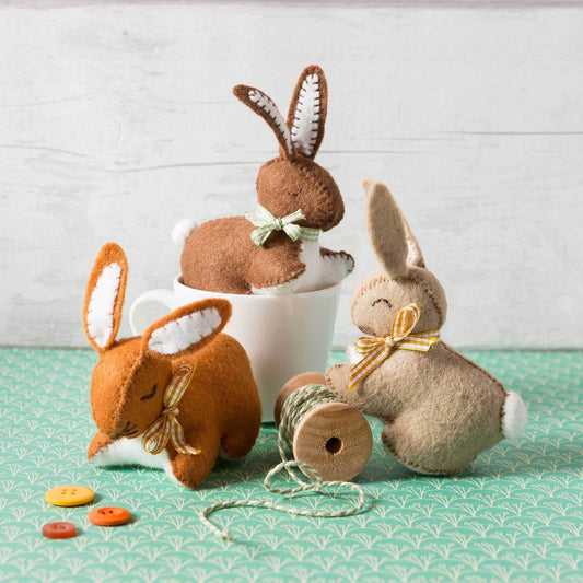Bunnies Felting Craft Kit
