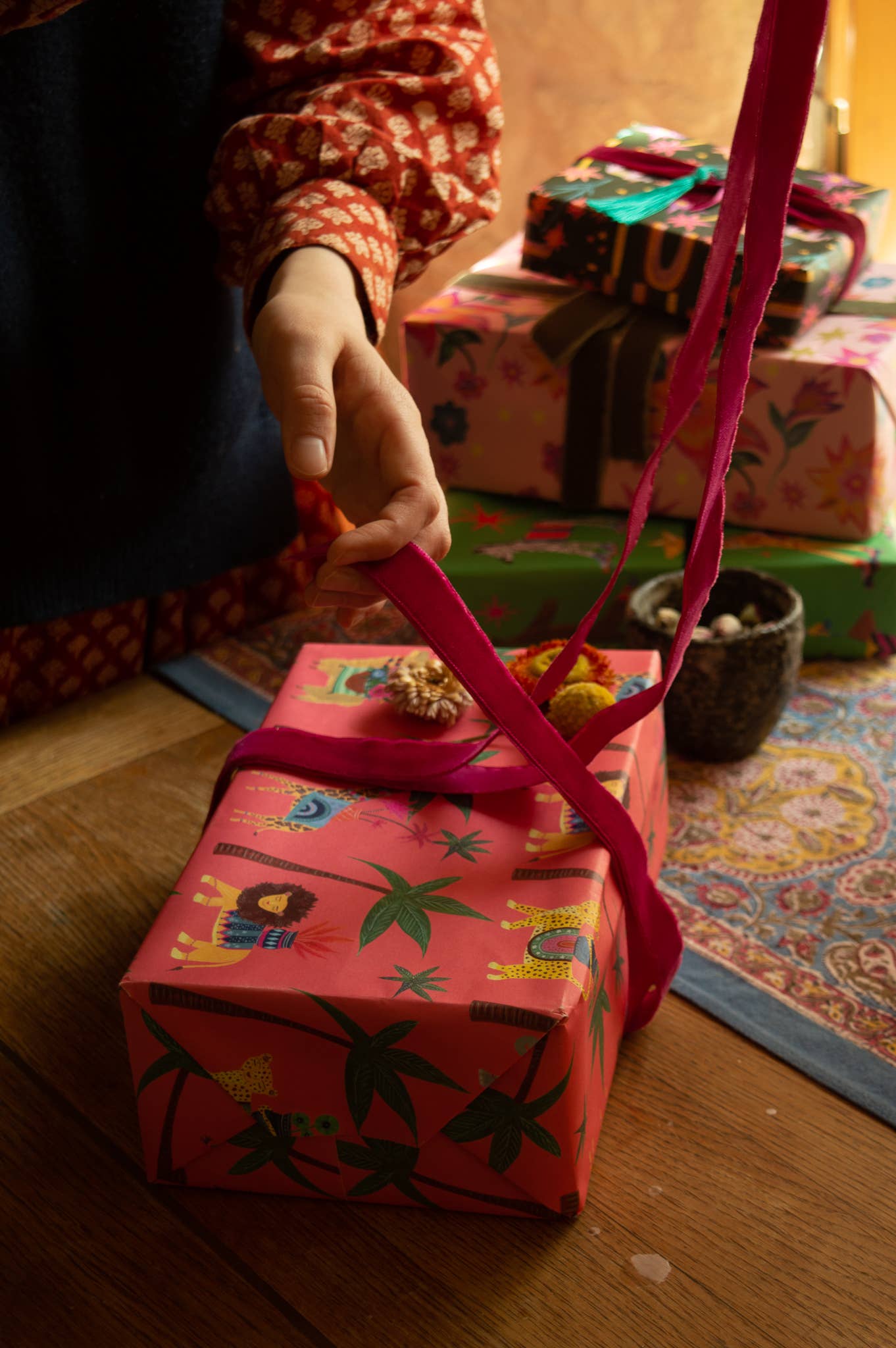 'Tropical Parade' Luxury Gift Wrapping Paper