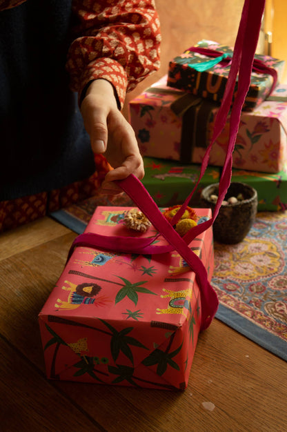 'Tropical Parade' Luxury Gift Wrapping Paper