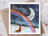 ‘It’s Okay’ Greeting Card - Fox Under The Moon