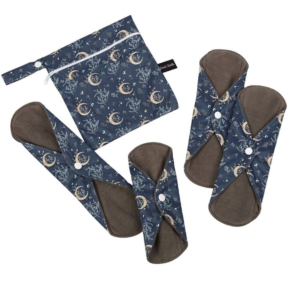 EcoChick Reusable Sanitary Pads Starter Bundle: Celestial