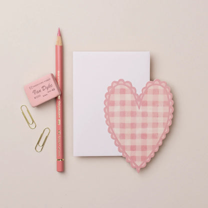 Pink Heart Mini Greeting Card