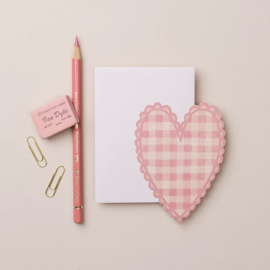 Pink Heart Mini Greeting Card