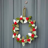 Felt Berry Christmas Wreath