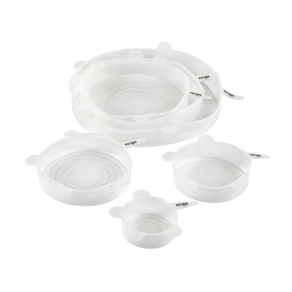 Set of 6 Reusable Silicone Lids