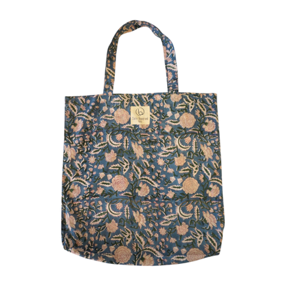 Traditional Indian Cotton Floral Tote
