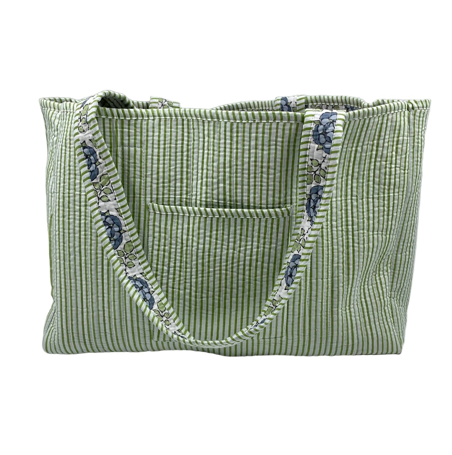 Delphine Quilted Cotton Tote Bag