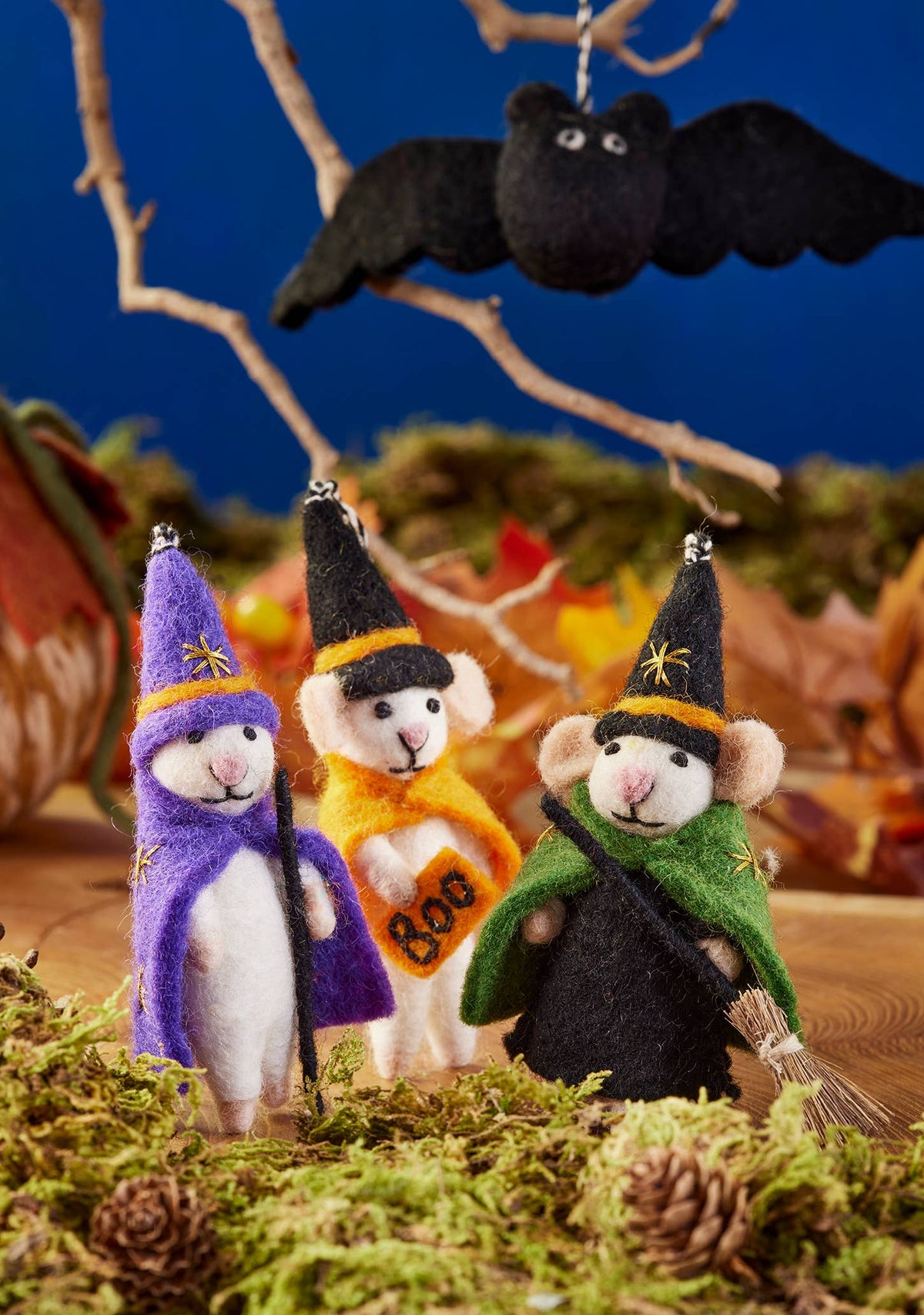 Felt Halloween Mouse Decoration
