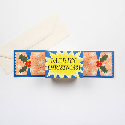 Merry Christmas Starburst Cracker Card