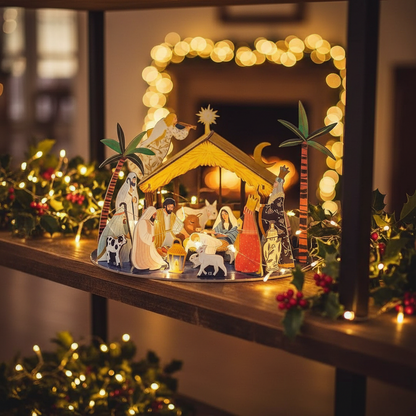 Away In A Manger Pop & Slot 3D Advent Calendar