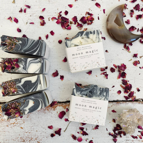 Handcrafted Moon Magic Soap - Orange, Geranium + Ylang Ylang