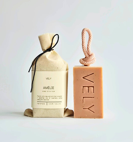 Amélie Natural Handmade Soap on a Rope