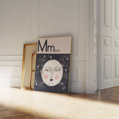 M for Moon Art Print