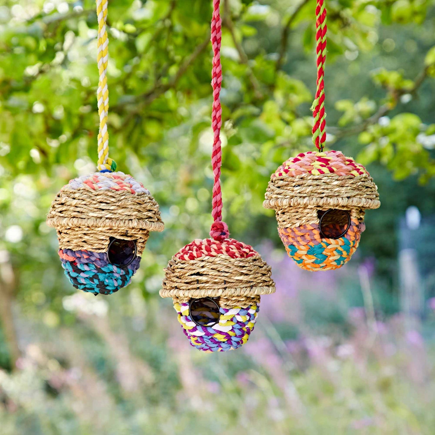 Handmade Acorn Recycled Cotton Birdhouse