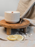 Sea Salt & Driftwood Soy Wax Candle in Hand Cast Reusable Planter