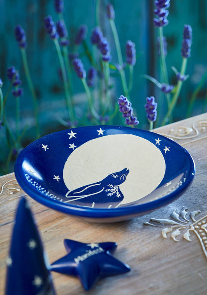Hare + Blue Moon Trinket Dish