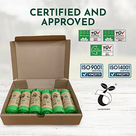 Eco Green Living Compostable Waste Bags 10L- 18 Bags