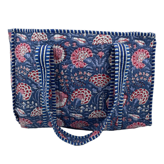 Anaïs Quilted Cotton Tote Bag