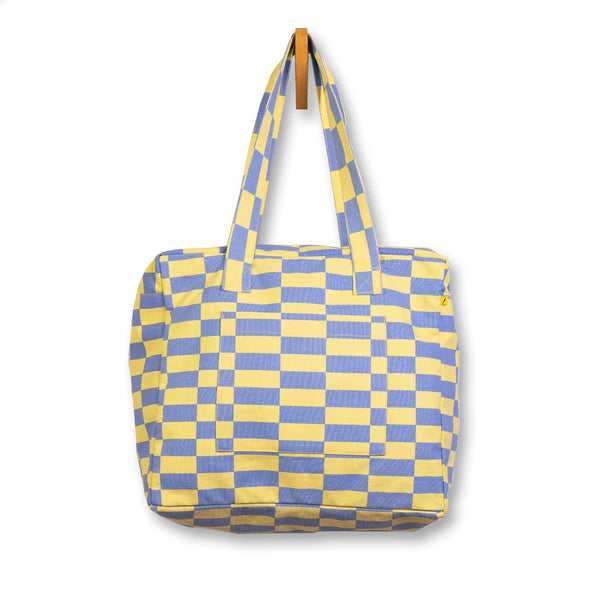 Fluf Daytrip Tote Riviera Check