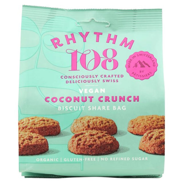 Rhythm 108 Swiss Vegan Coconut Crunch Share Bag 135g