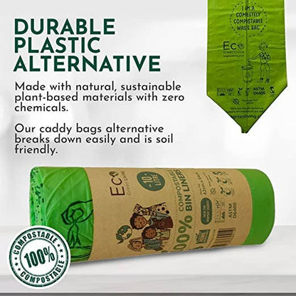 Eco Green Living Compostable Waste Bags 10L- 18 Bags