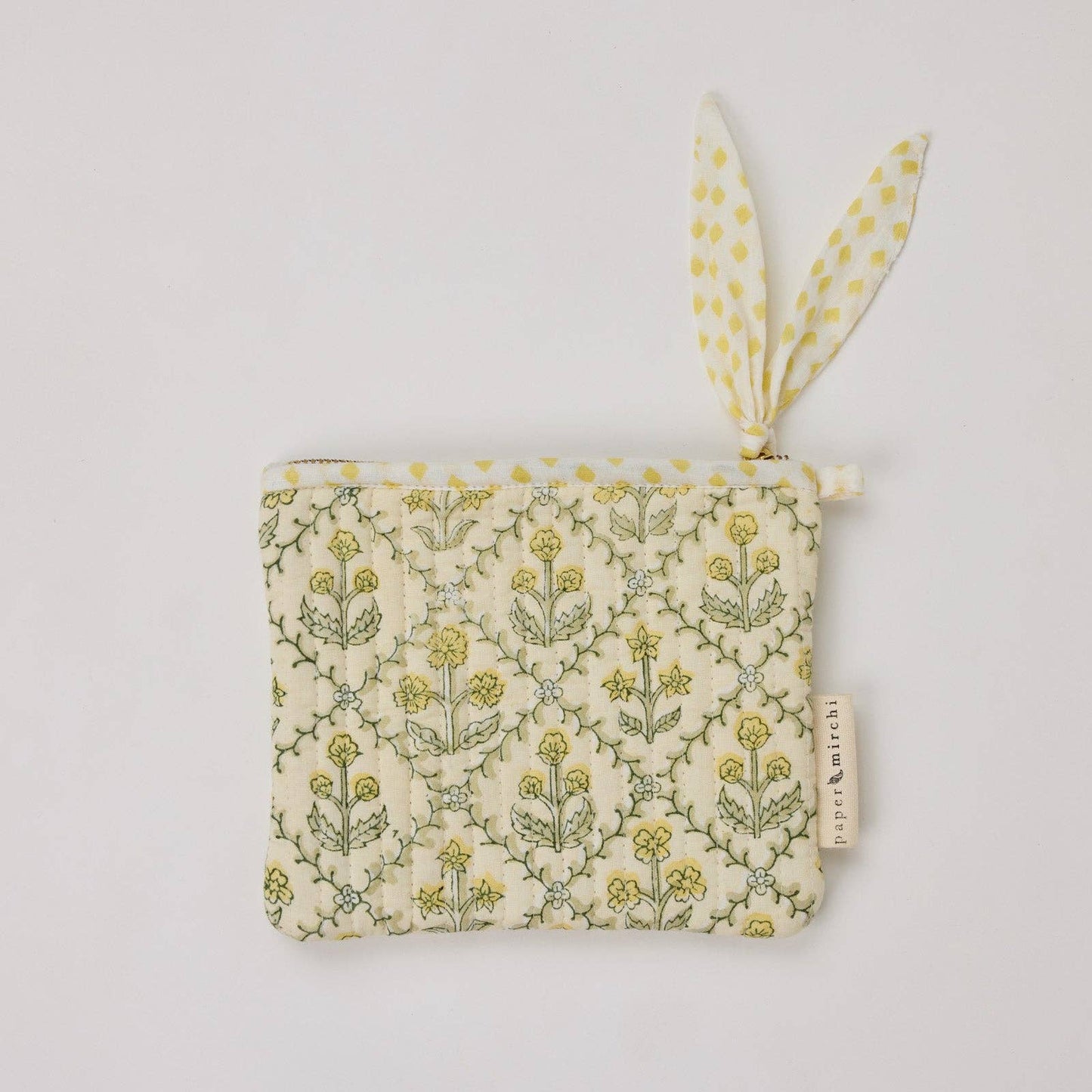 Organic Cotton ‘Buttercream’  Floral Pouch Duo