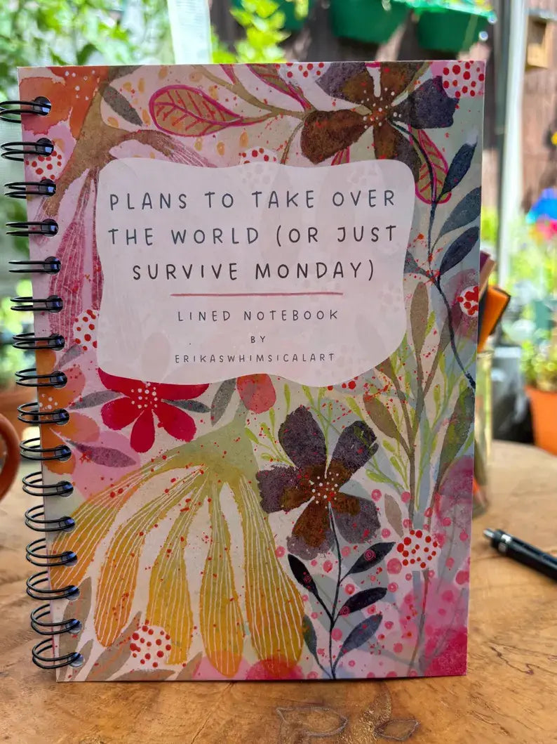 Plans to Take Over The World Pocket Lined Journal