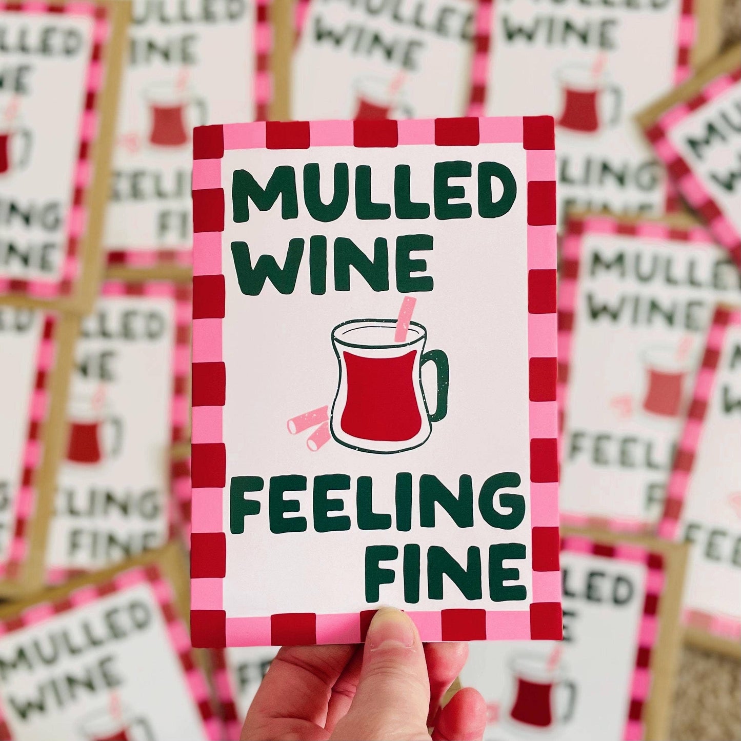 Mulled Wine Feeling Fine Christmas Card