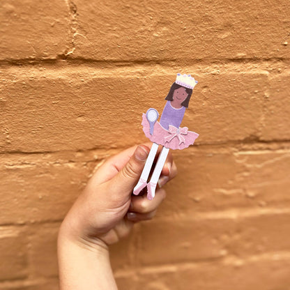 Cotton Twist Ballerina Peg Doll Mini Craft Kit