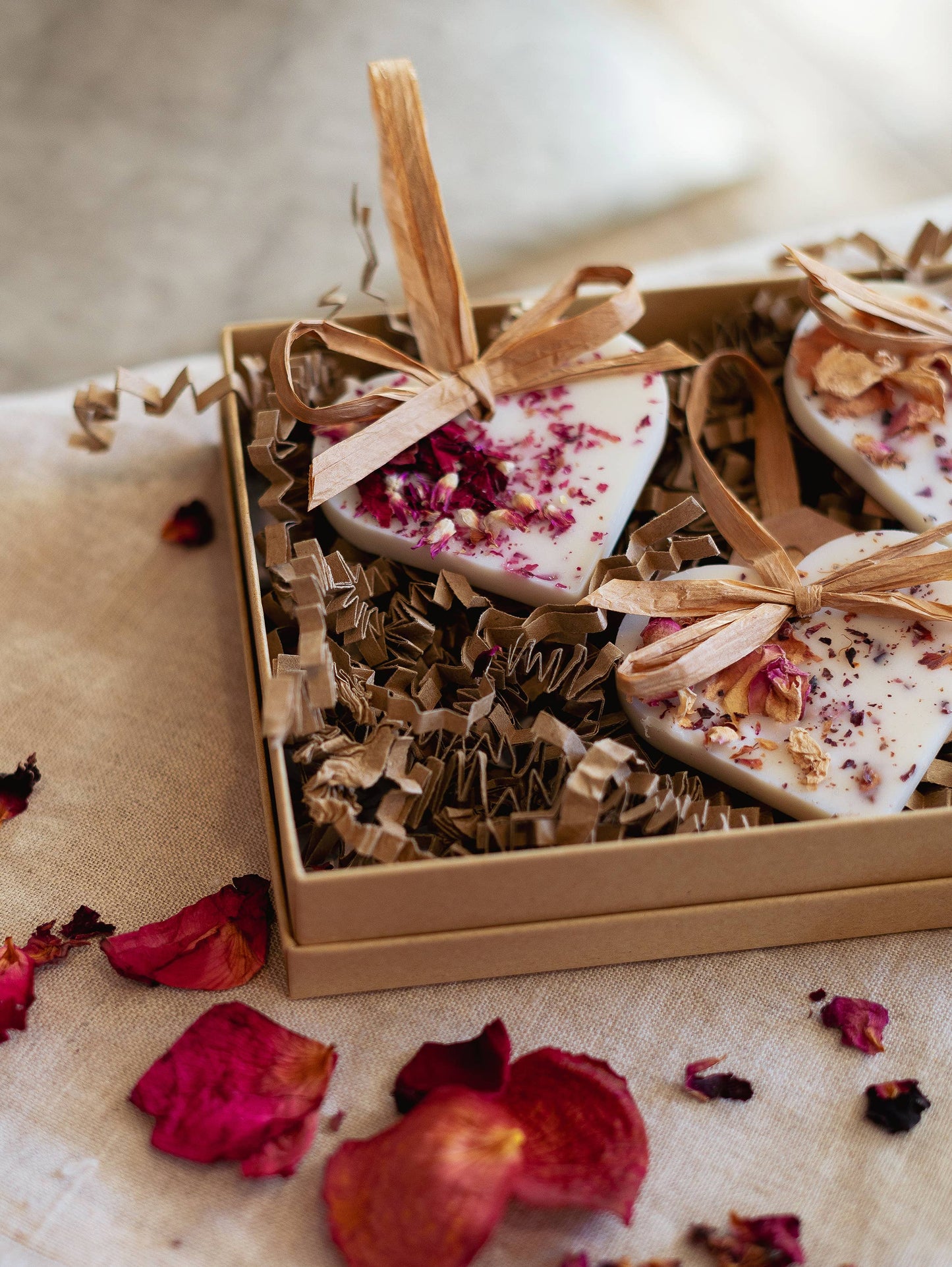 Individual Rose Heart Scented Decoration