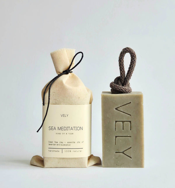 Sea Meditation Natural Handmade Soap on a Rope