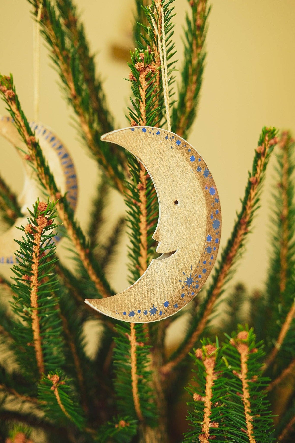 Shimmering Man on the Moon Board Decoration
